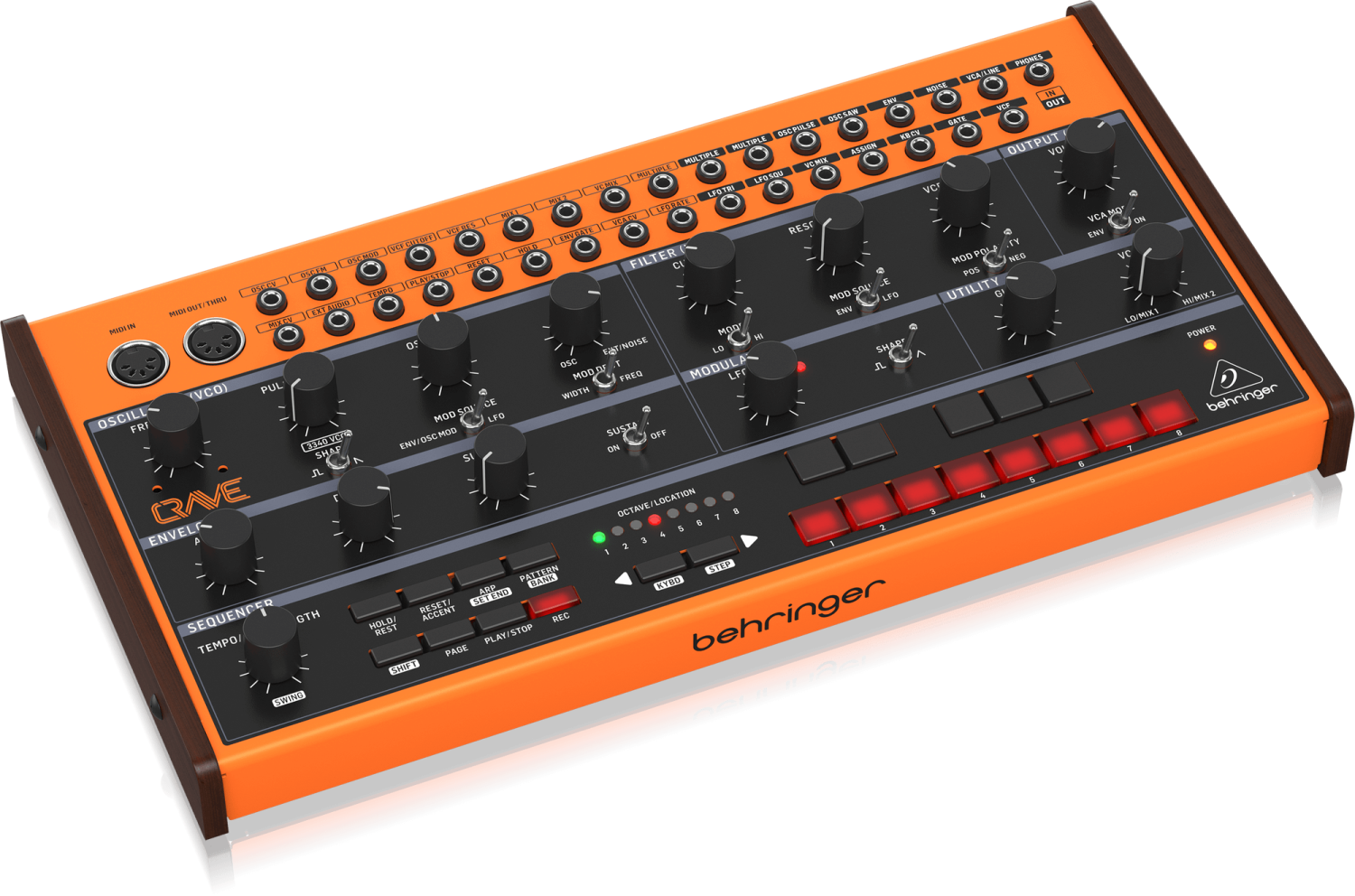 картинка BEHRINGER CRAVE - аналоговый полумодульный синтезатор от магазина prostore.me