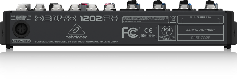 BEHRINGER 1202FX - микшер,4 микр. предусил.,8 линейных входов,24-битный эффект-процессор купить в prostore.me