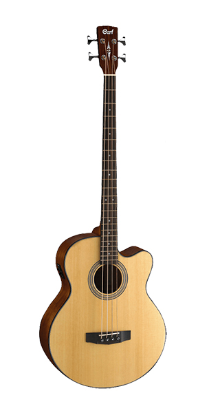 SJB5F-NS-WBAG Acoustic Bass Series Электро-акустическая бас-гитара цвет натуральный, с чехлом, Cort купить в prostore.me