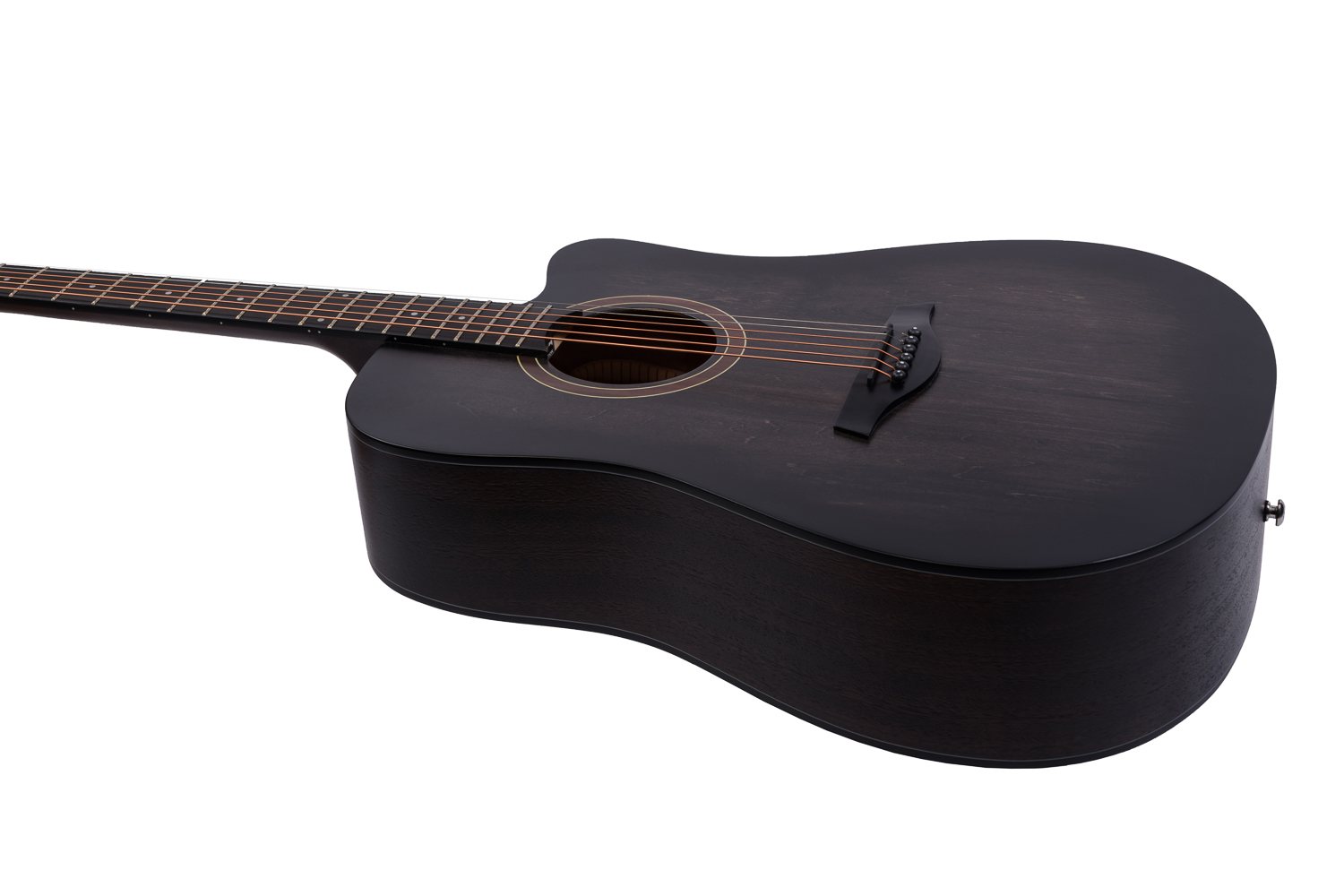 ROCKDALE Aurora D1 C Акустическая гитара. Dreadnought с вырезом. Цвет Чёрный. купить в prostore.me