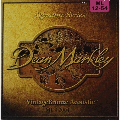 DeanMarkley 2004 Vintage Bronze ML - Струны для акустической гитары 012-054 купить в prostore.me