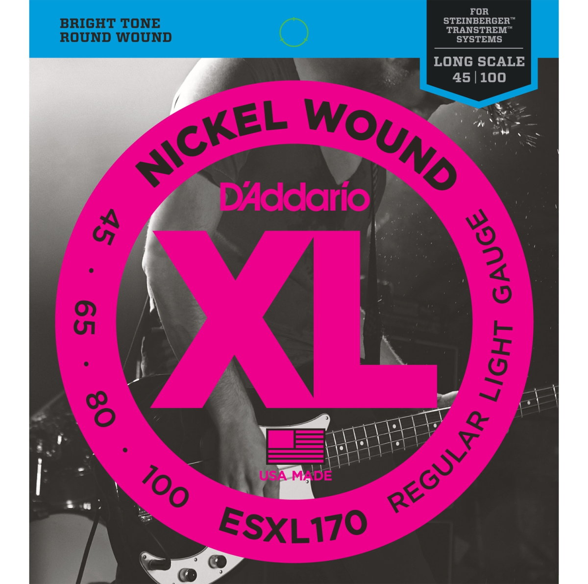 D'ADDARIO ESXL170 - струны для БАС-гитары, Double Ball/Light, 45-100(шарик на 2 концах) купить в prostore.me