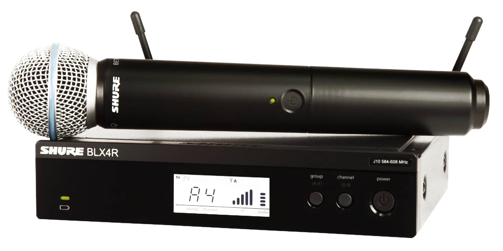 SHURE BLX24RE/B58 M17 радиосистема вокальная с капсюлем динамического микрофона BETA 58.