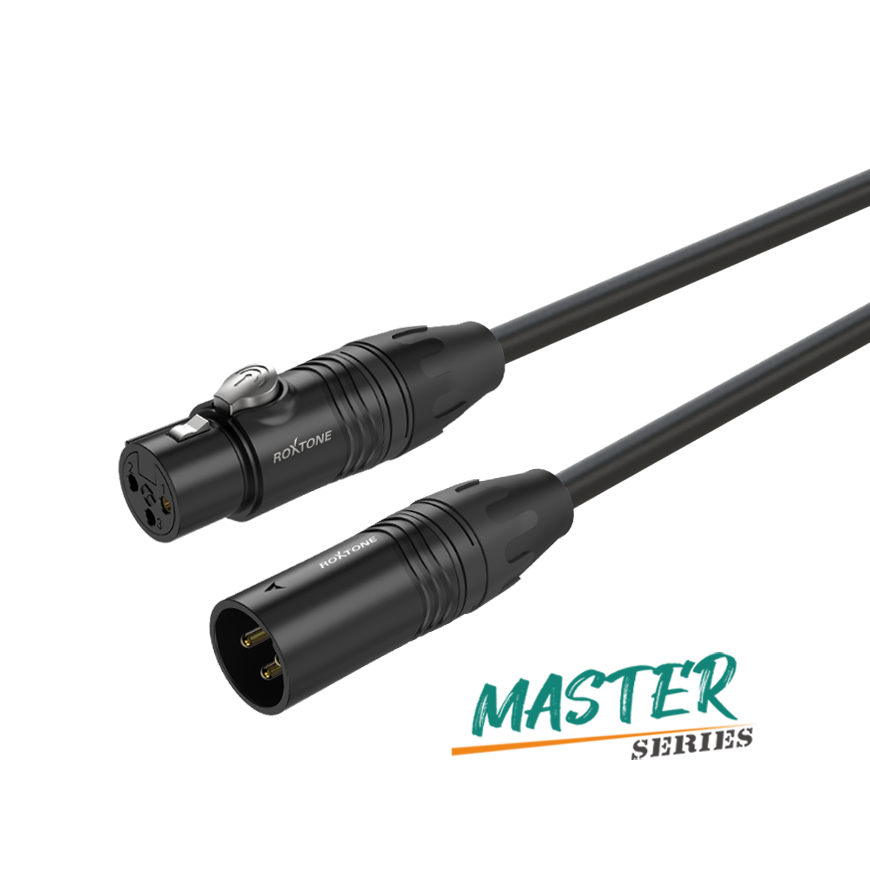 ROXTONE MMXX200/6 Профессиональный микрофонный кабель (2x0,22mm2, D: 6.8мм) MC005, XLR(3P)(X3FBG) -