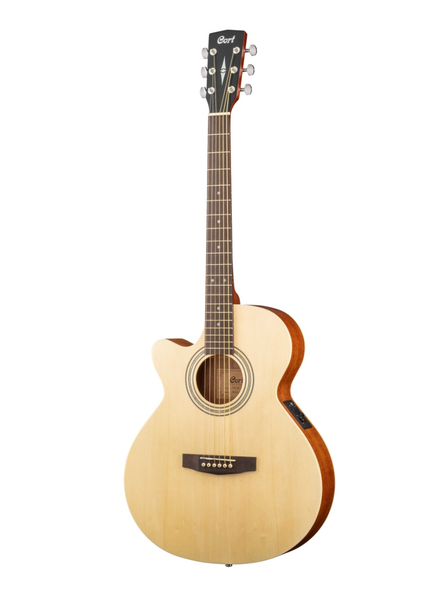SFX-ME-LH-WBAG-OP SFX Series Электро-акустическая гитара, с вырезом, леворукая, с чехлом, Cort купить в prostore.me