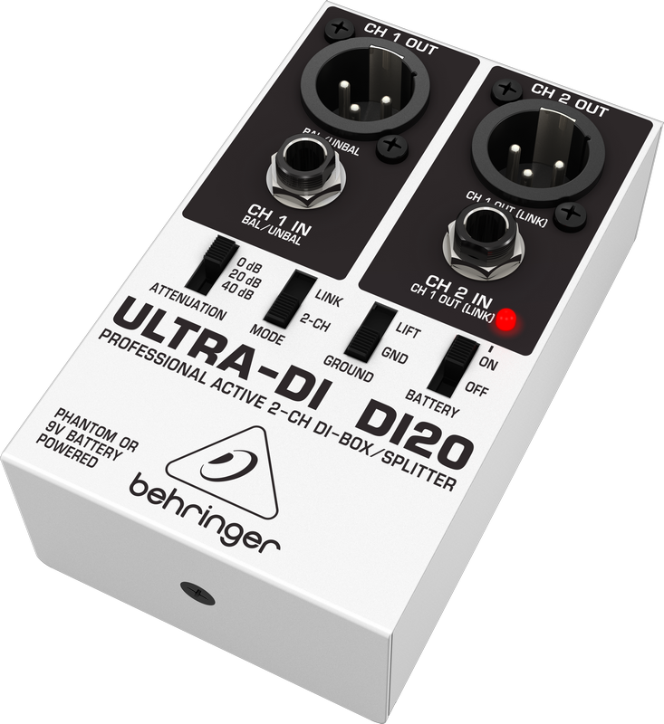 картинка BEHRINGER DI20 - DI-бокс/сплиттер, двухканальный от магазина prostore.me