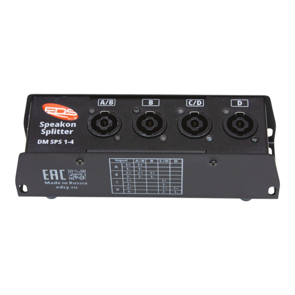 картинка DM-SPS-1-4 Speakon Splitter Спикон сплиттер, EDS от магазина prostore.me