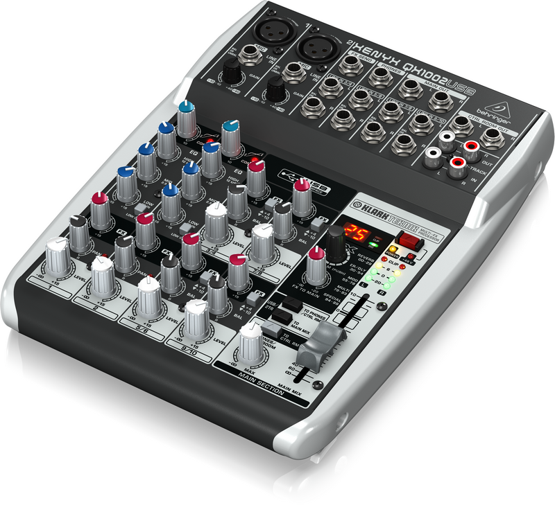 BEHRINGER QX1002USB - микшер, 10 каналов, 2-Bus, процессор эффектов купить в prostore.me