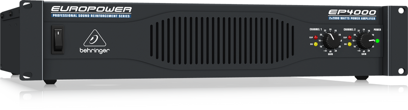 BEHRINGER EP4000 - усилитель мощности, 2х950 Вт/4 Ом,2х550 Вт/8 Ом, мост:2400 Вт/4 Ом, 1750 Вт/8  Ом купить в prostore.me