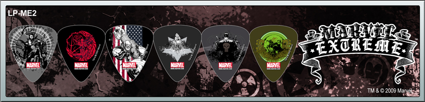 Perri's LP-ME2 - Медиаторы (6 штук), Marvel Extreme купить в prostore.me