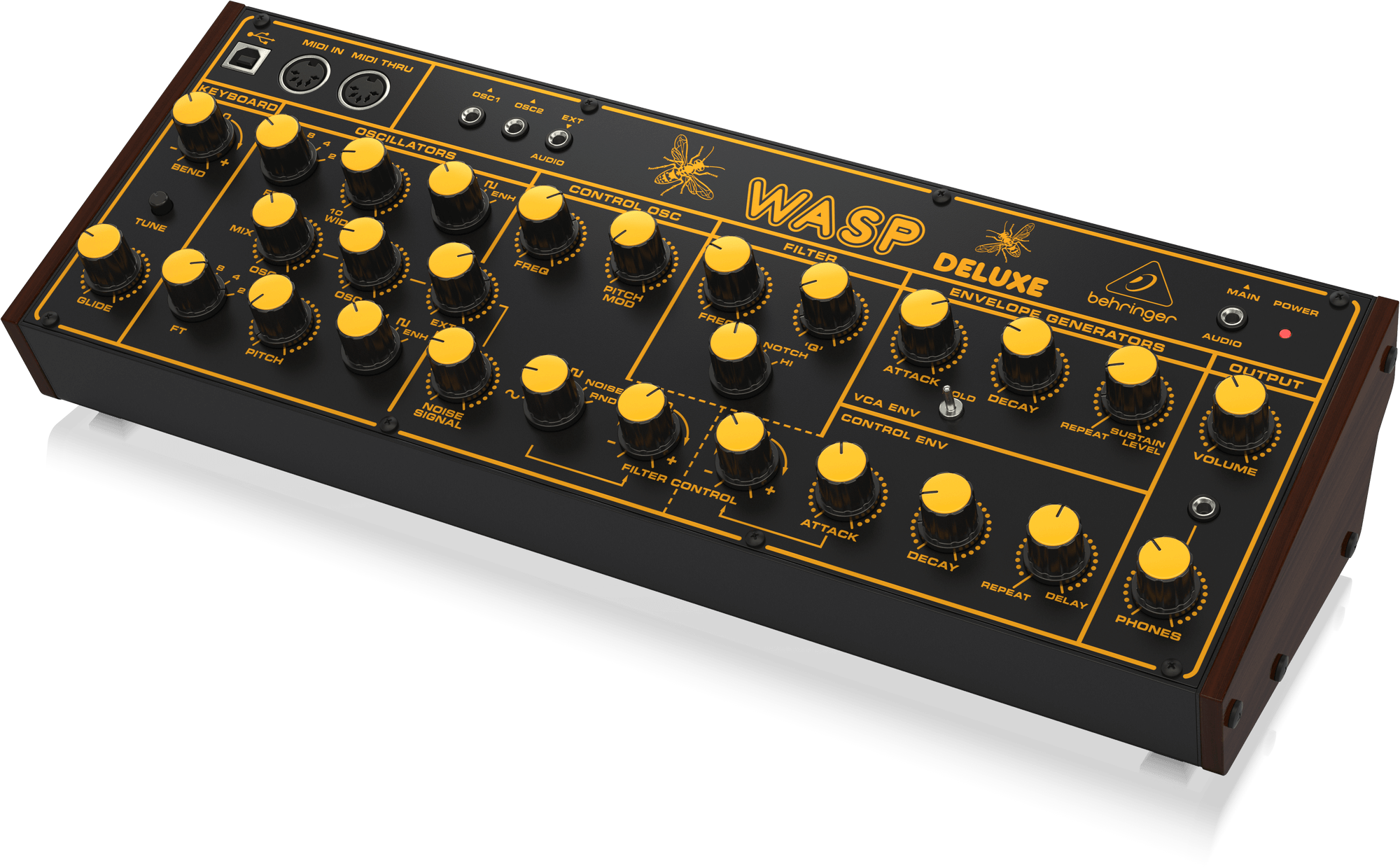 BEHRINGER WASP DELUXE - гибридный монофонический синтезатор купить в prostore.me