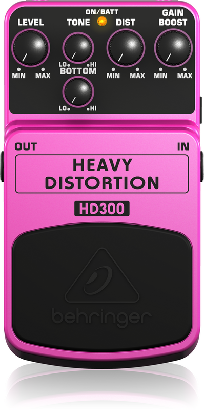 BEHRINGER HD300 - педаль эффектов 'хэви метал'-дисторшн,индивидуальные регуляторы купить в prostore.me
