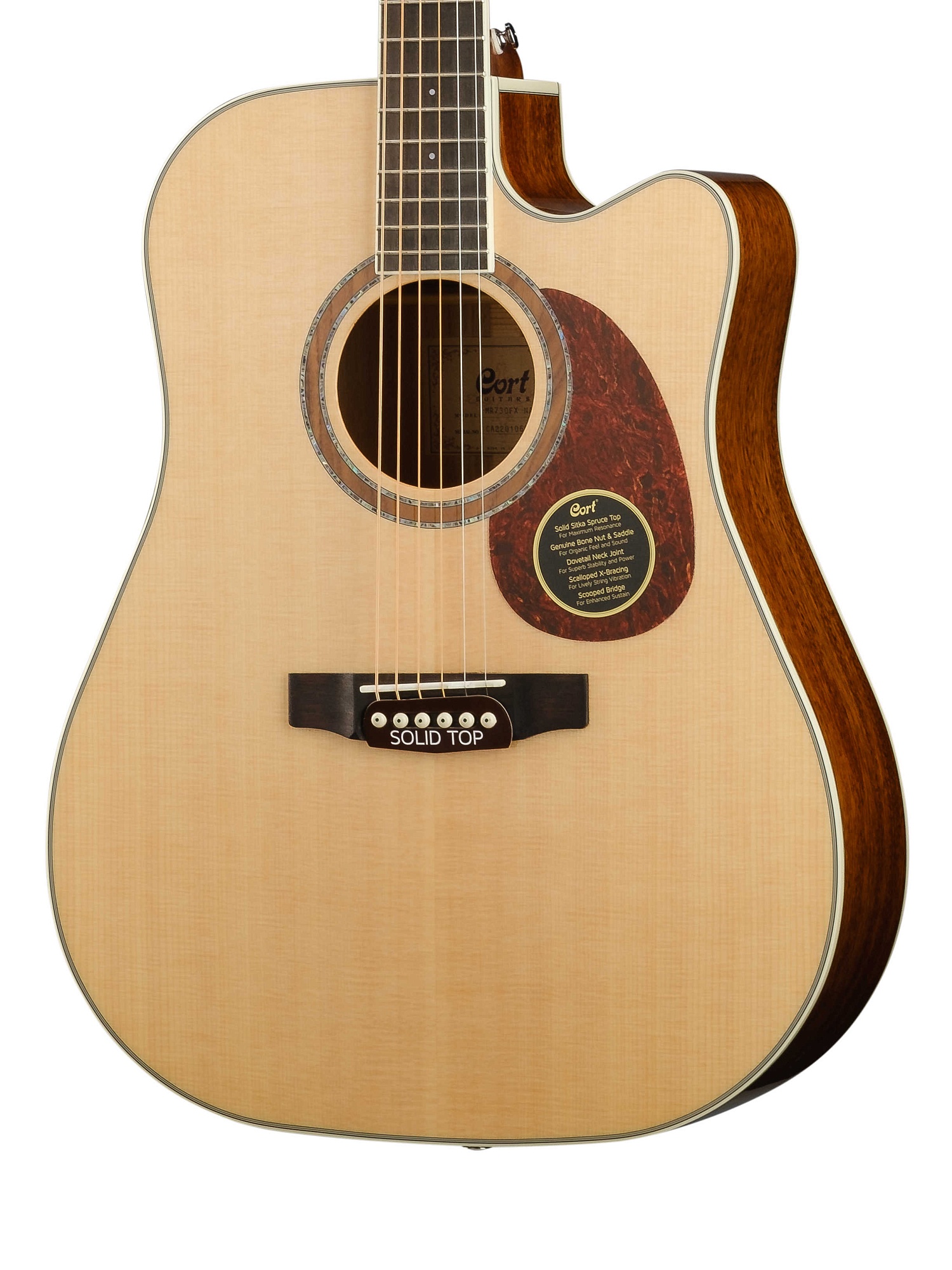 MR730FX-NAT MR Series Электро-акустическая гитара, цвет натуральный, Cort купить в prostore.me