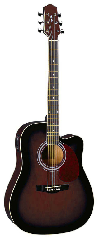 DG220CE-WRS Акустическая гитара со звукоснимателем, с вырезом Naranda купить в prostore.me