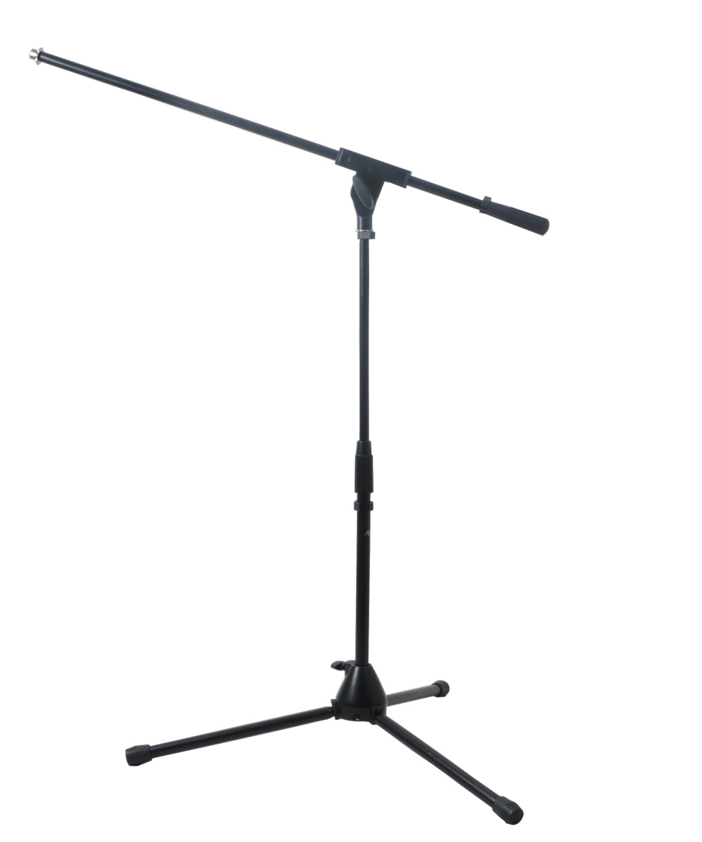 ROCKDALE 3607 низкая микрофонная стойка-журавль, высота 52-76 см, журавль 80 см, металл, чёрная купить в prostore.me