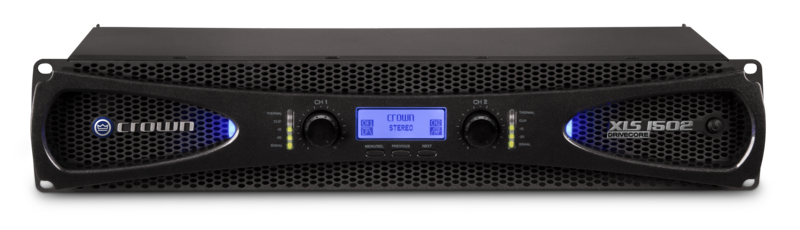 CROWN XLS1502 - двухканальный усилитель мощн. с DSP, 2х775 Вт/2 Oм, 2х525 Вт/4 Ом, 2х300 Вт/8Ом купить в prostore.me