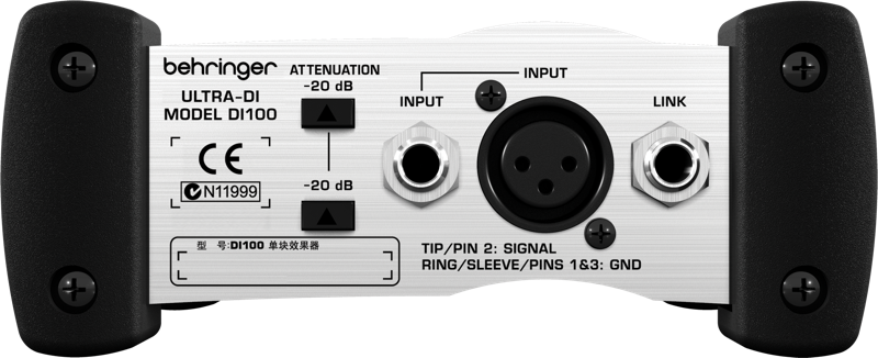 картинка BEHRINGER DI100 - активный DI-бокс для сцены и студии от магазина prostore.me