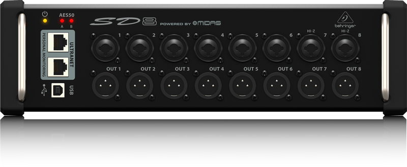 BEHRINGER SD8 - стейджбокс для цифровых микшеров, 8 входов, 8 выходов