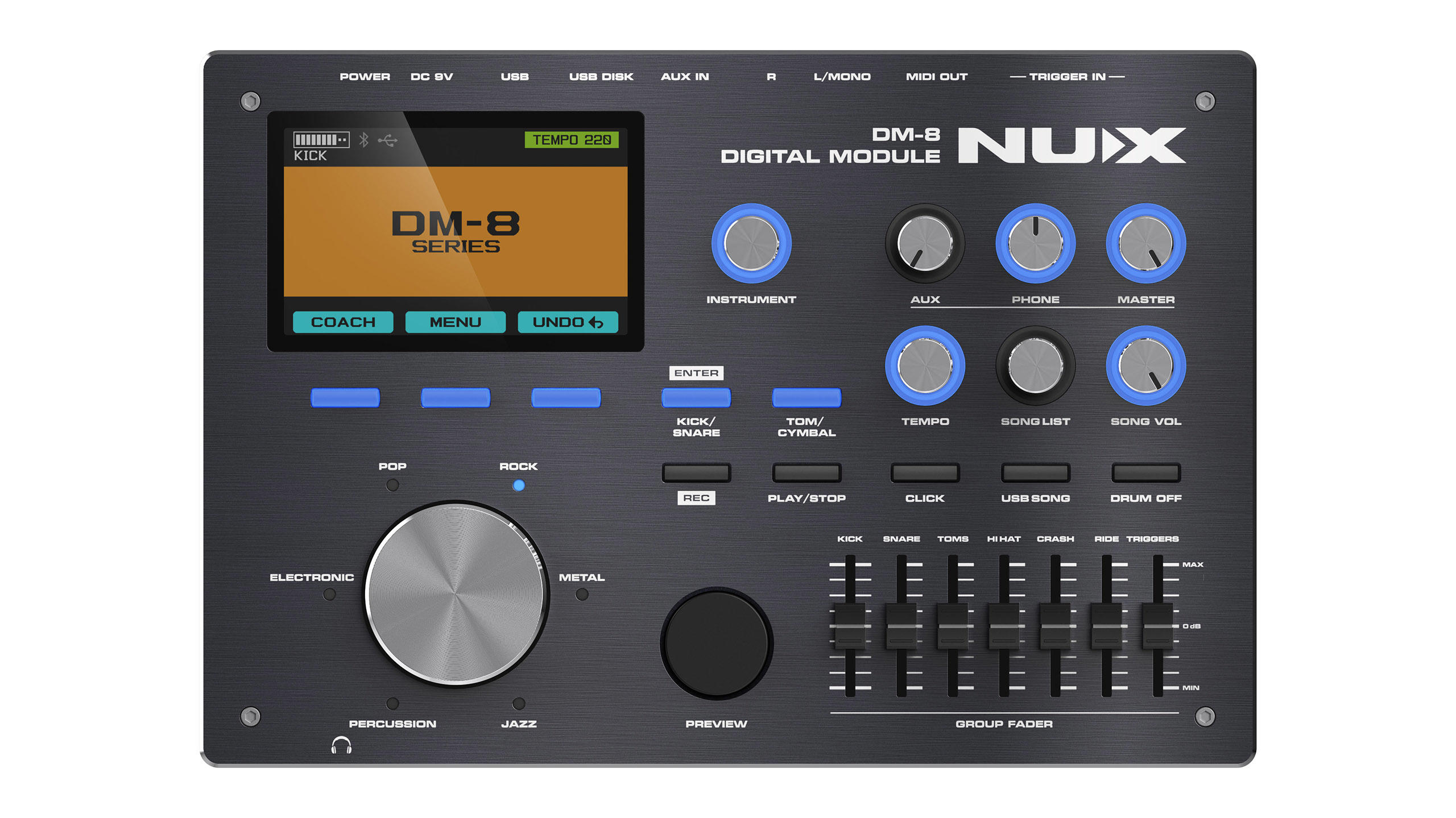 картинка DM-8 Цифровая ударная установка (2 коробки), Nux от магазина prostore.me