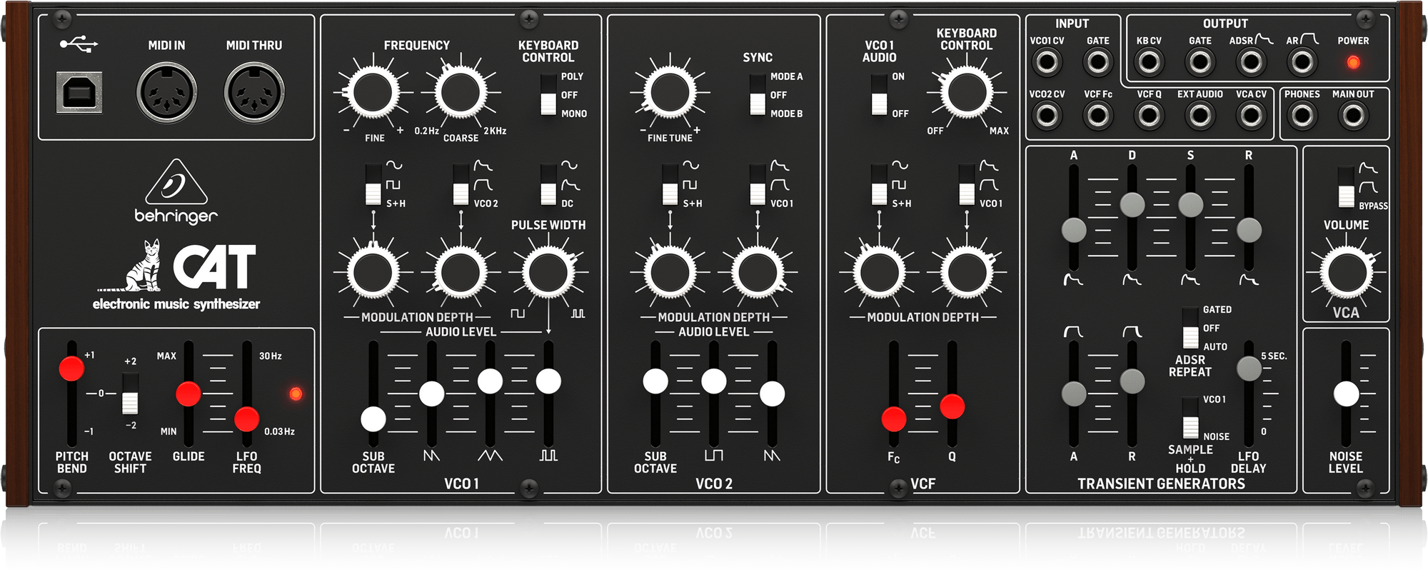 картинка BEHRINGER CAT - полумодульный аналоговый синтезатор от магазина prostore.me