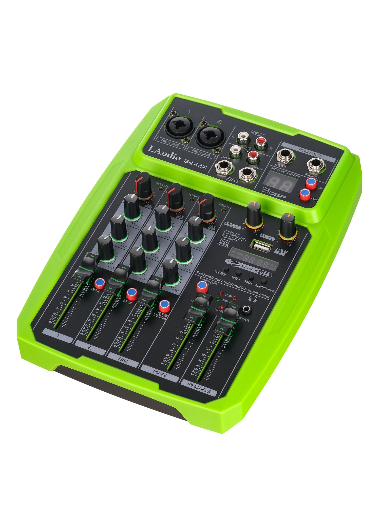 картинка B4-MX Микшерный пульт, 4 канала, LAudio от магазина prostore.me