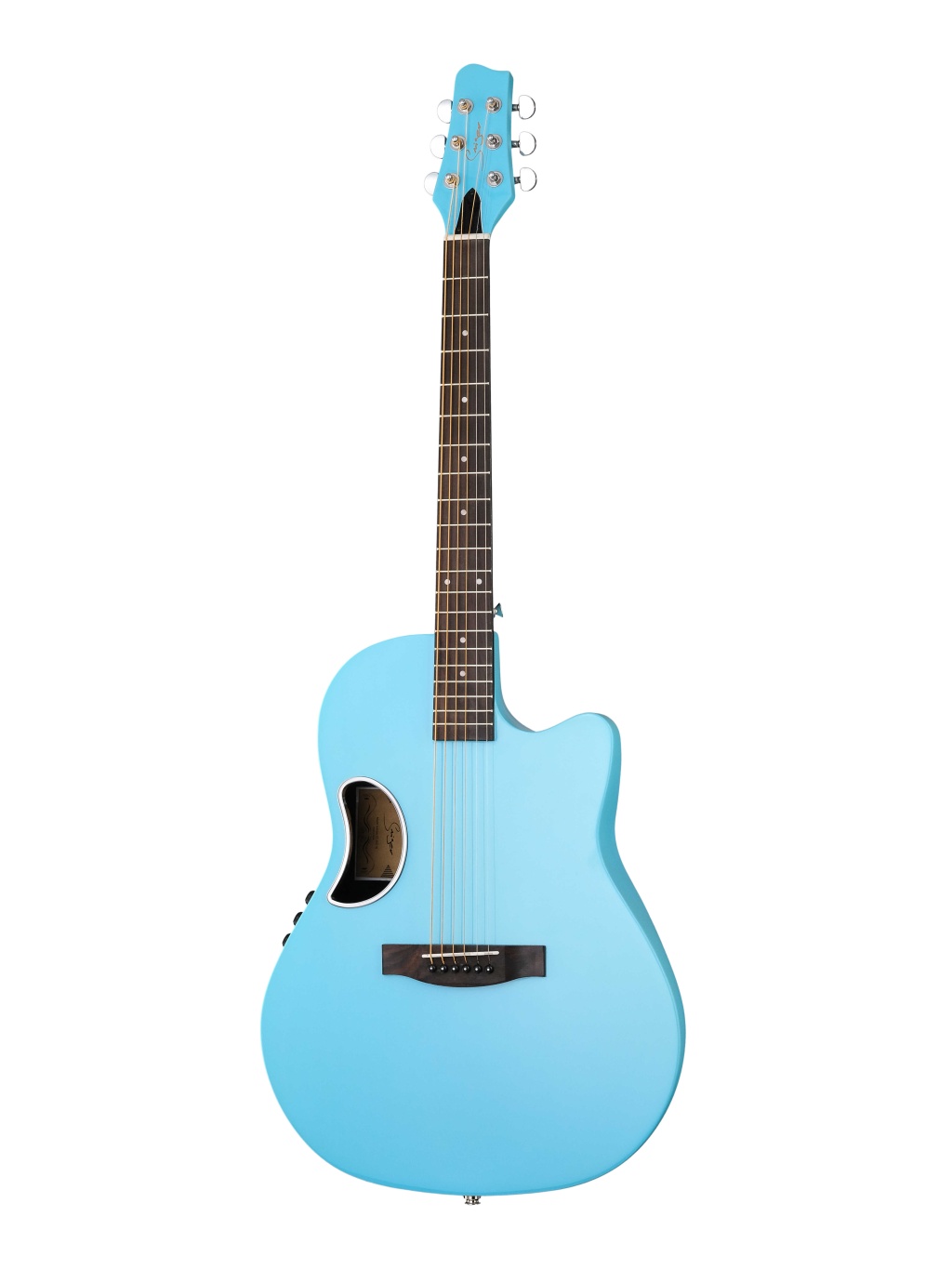 картинка CE-2021-BL Электро-акустическая гитара, голубая, Smiger от магазина prostore.me