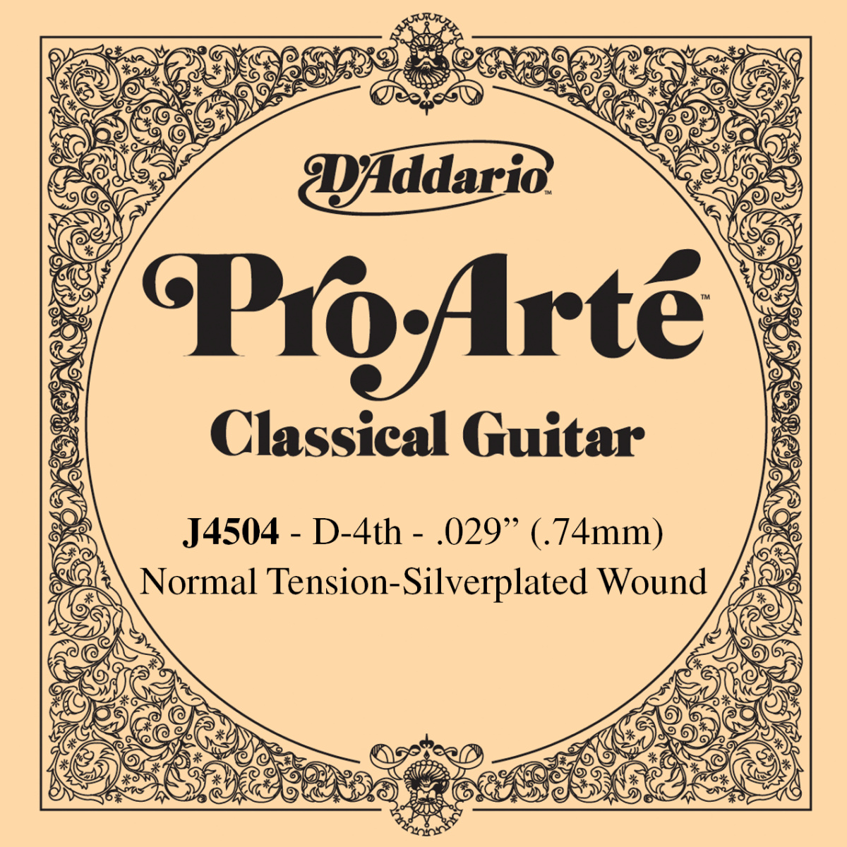 D'Addario J4504 - 4-я струна нейлон для классической гитары, серебро, упак. по 5 шт купить в prostore.me