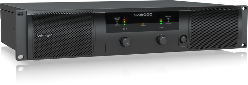 BEHRINGER NX6000 - усилитель мощности, 2х1600 Вт/8 Ом, 2х3000 Вт/4 Ом,
