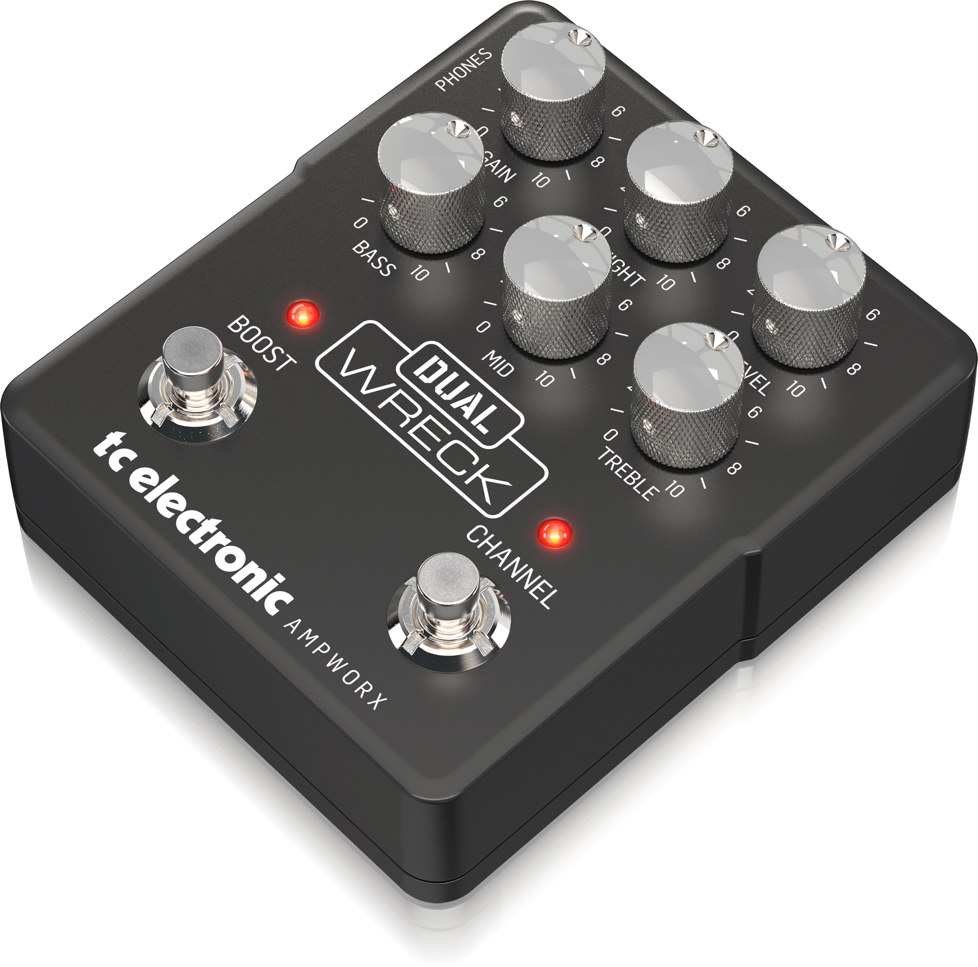 картинка TC ELECTRONIC DUAL WRECK PREAMP - двухканальный гитарный предусилитель, педаль от магазина prostore.me