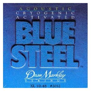 DeanMarkley 2032 Blue Steel XL -струны для акустической гитары (92% медь, 8% цинк) толщина 10-48 купить в prostore.me