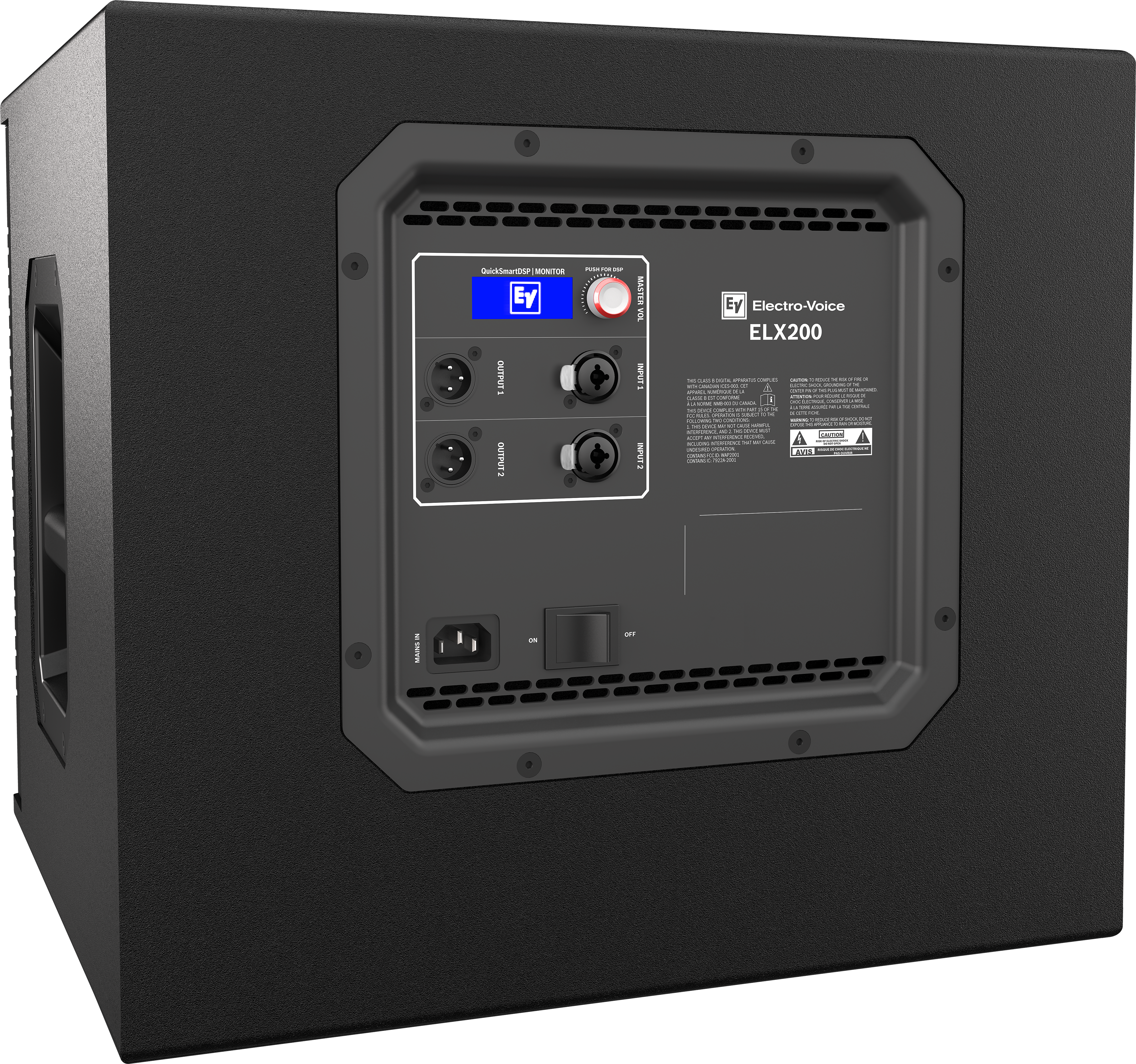 Electro-Voice ELX200-12SP сабвуфер, активный, 12``, макс. SPL 129 дБ (пик), 1200W, с DSP, 49Гц-135Гц купить в prostore.me