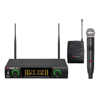 VOLTA US-2X Микрофонная радиосистема с ручным и головным микрофонами UHF диапазона