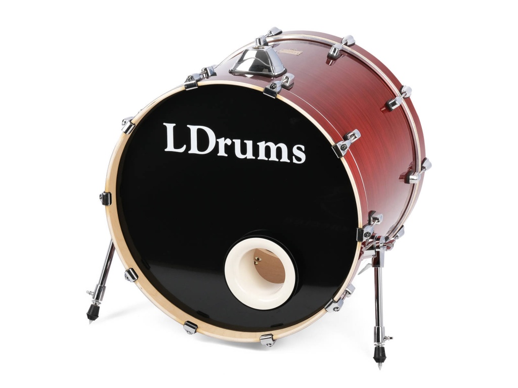 картинка 5001012-2218 Бас-барабан 22" x 18", красный, LDrums от магазина prostore.me