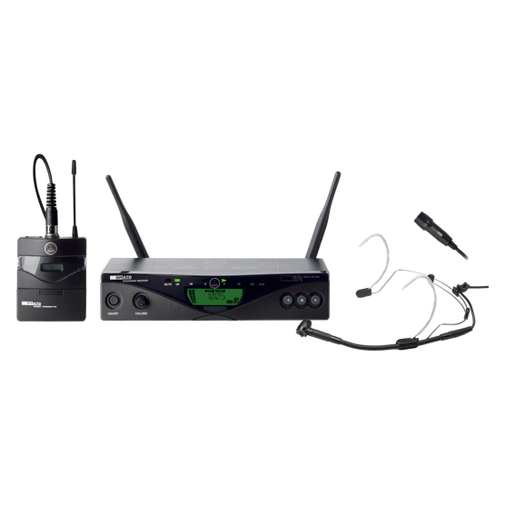 AKG WMS470 Pres Set BD1 50mW - радиосистема с оголовьем и петличным микрофоном (650.1-680МГц)