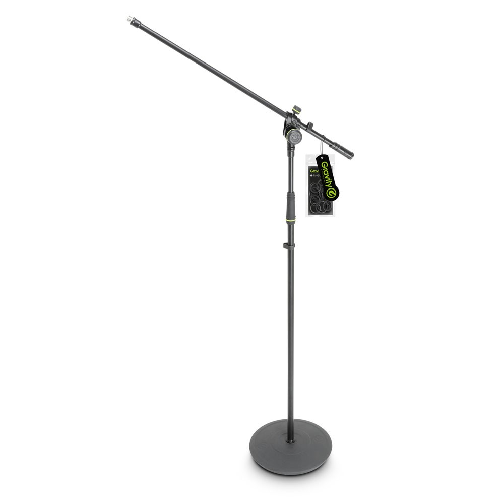GRAVITY MS 2321 B - Микрофонная стойка на тяжёлом круглом основании.