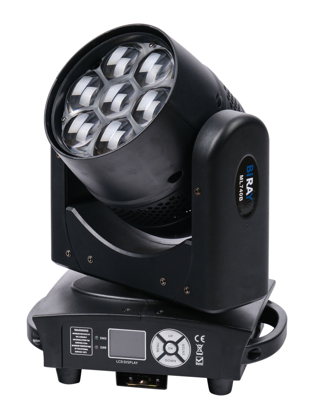 картинка ML740B Моторизированная световая "голова", 7х40Вт, Bi Ray от магазина prostore.me