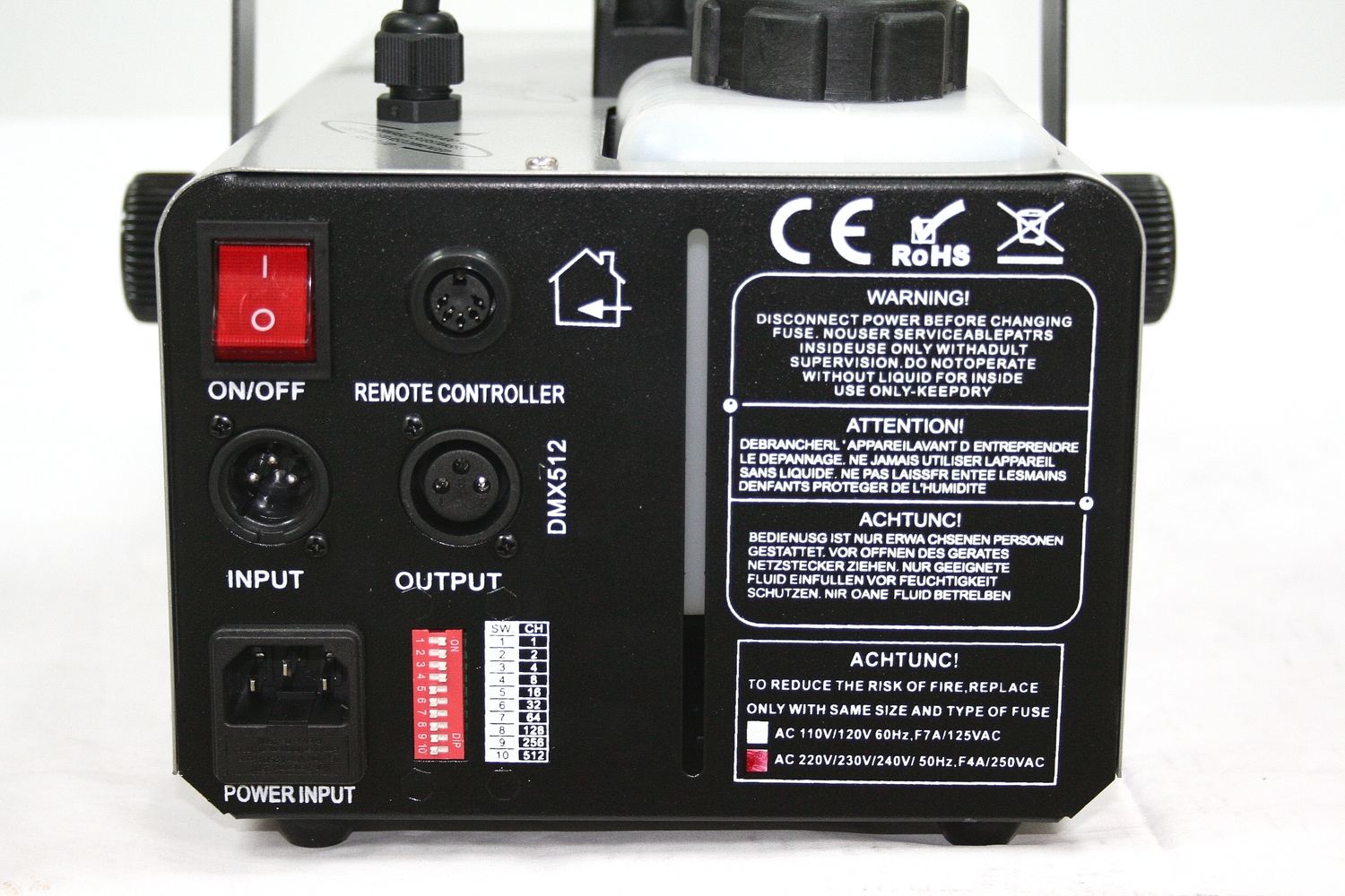 INVOLIGHT FM900DMX - генератор дыма, 900Вт, беспроводной пульт ДУ, DMX 512- 1 канал. купить в prostore.me