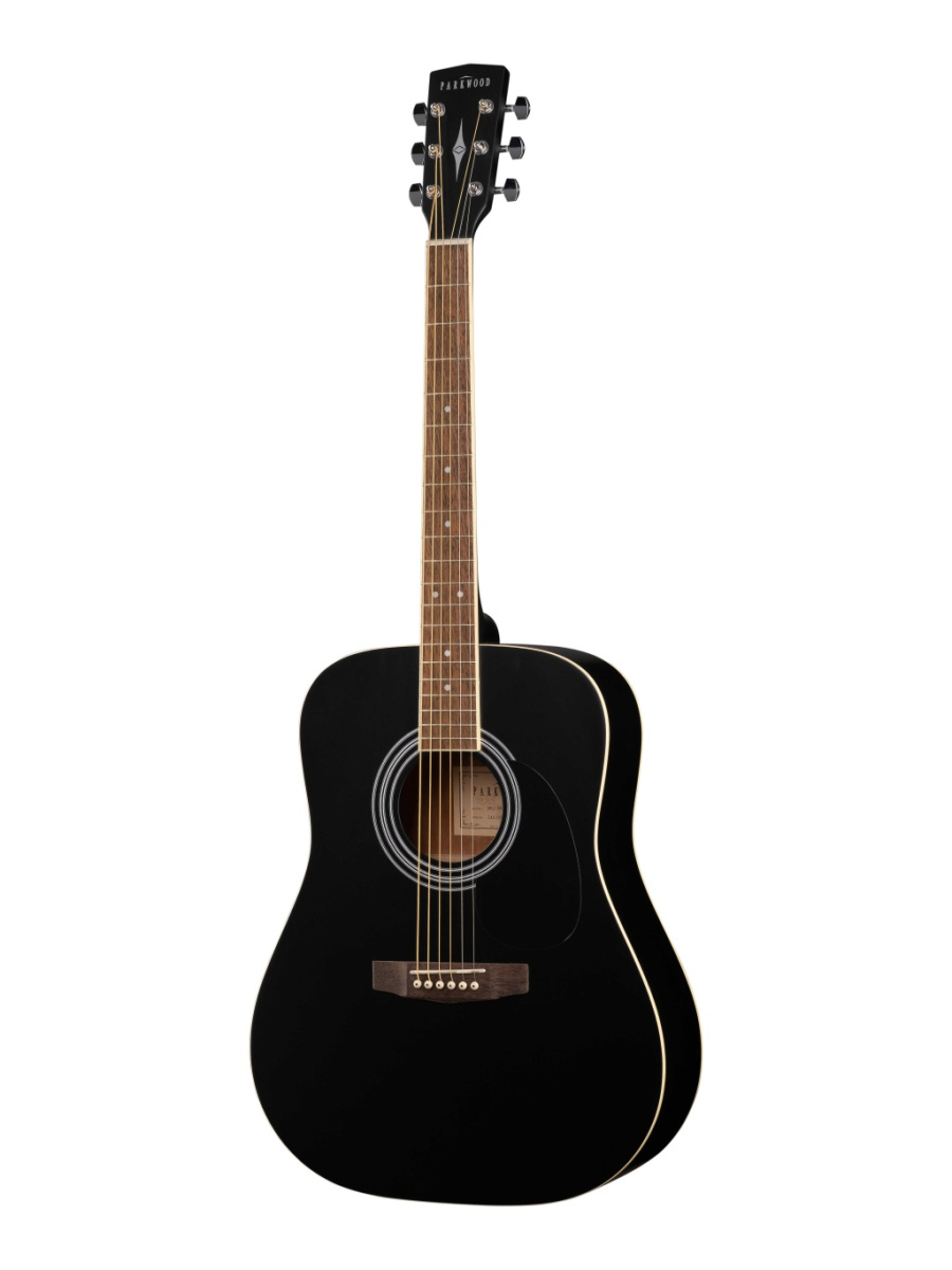 W81-WBAG-BKS Акустическая гитара, черная, с чехлом Parkwood купить в prostore.me