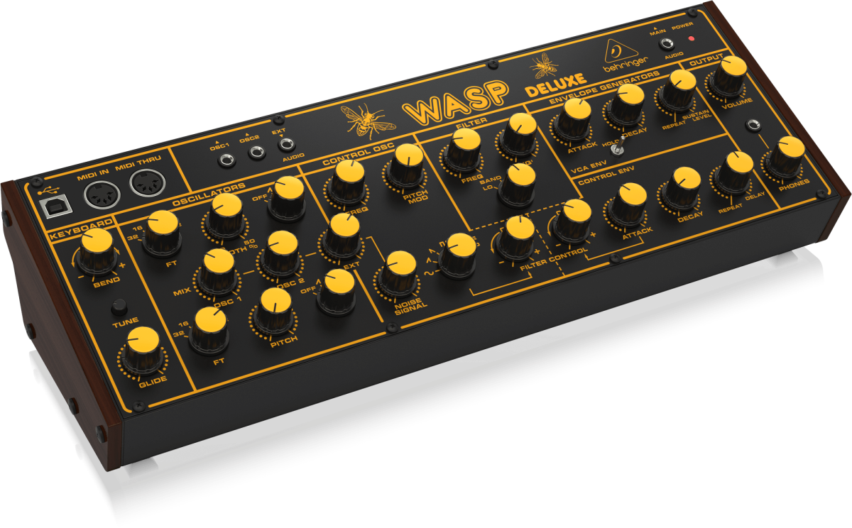 BEHRINGER WASP DELUXE - гибридный монофонический синтезатор купить в prostore.me