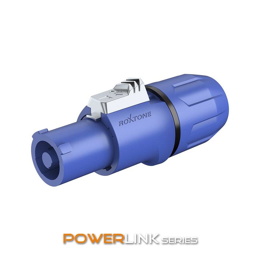 ROXTONE RAC3FCI Blue/black ring (New) Разъем Powercon, контакты: посеребренная латунь, Цвет: синий с купить в prostore.me