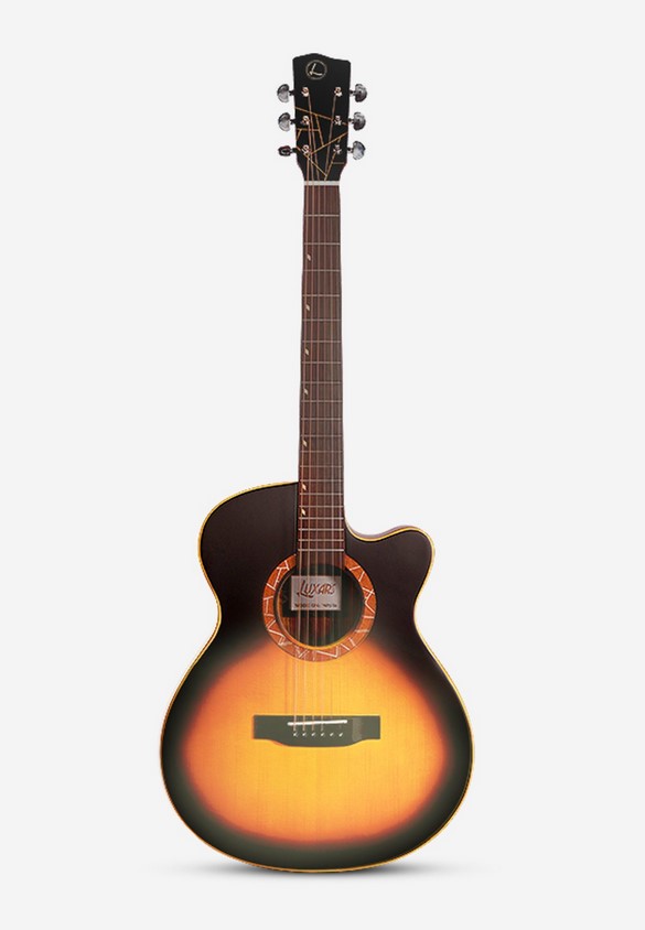 картинка W61-SB Акустическая гитара, с вырезом, санберст, Luxars от магазина prostore.me