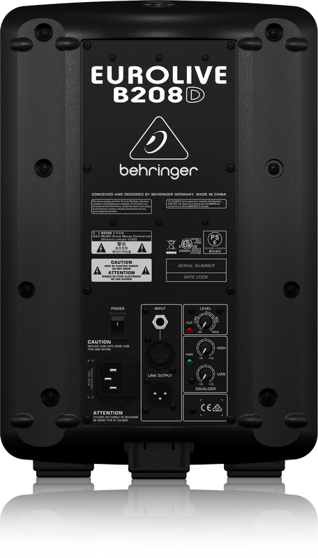 BEHRINGER B208D - активная двухполосная акустическая система, 8"+1,35", 200Вт., би-амп, класс D купить в prostore.me