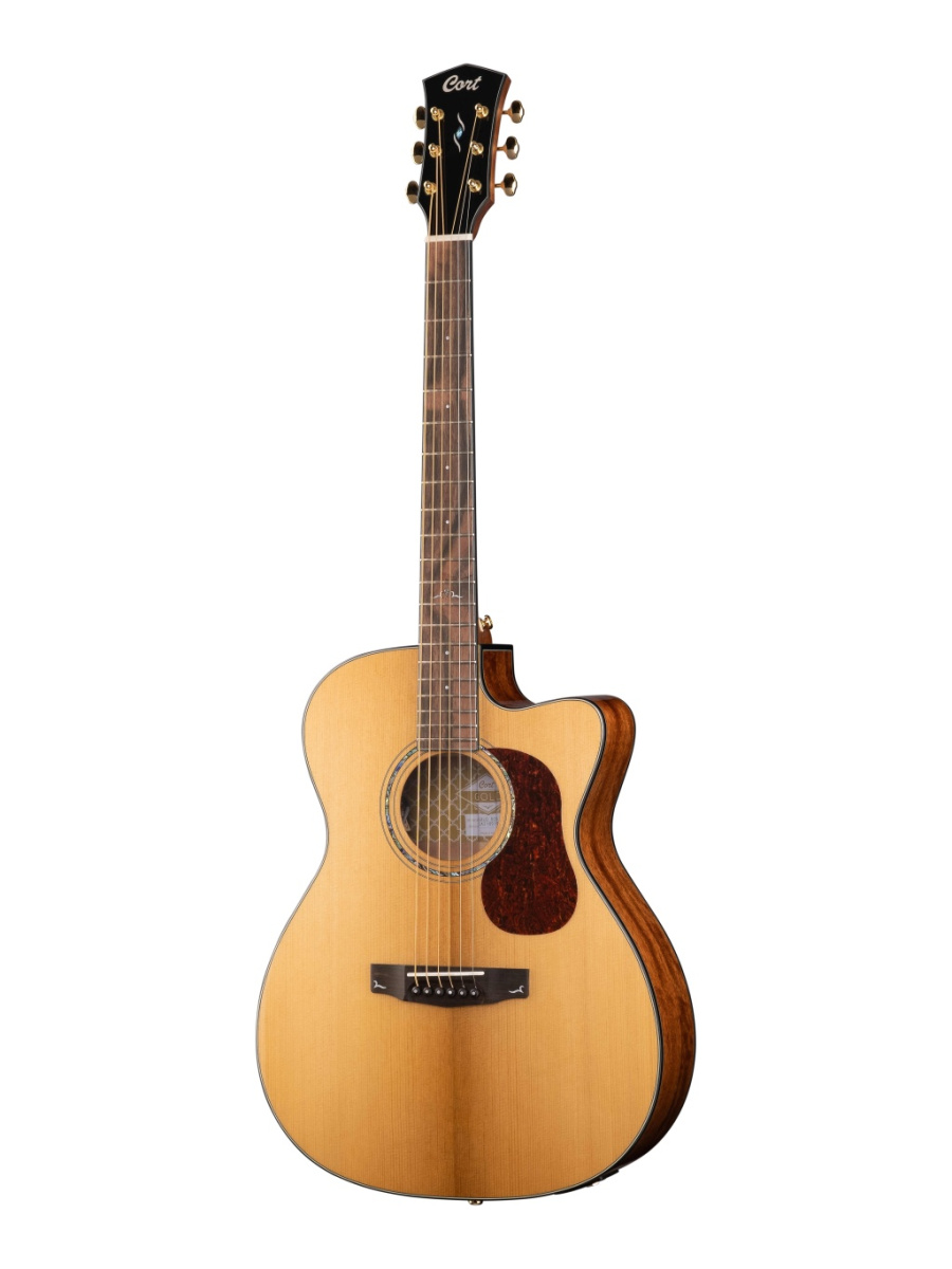Gold-OC6-WCASE-NAT Электро-акустическая гитара, с вырезом, цвет натуральный, с чехлом, Cort купить в prostore.me