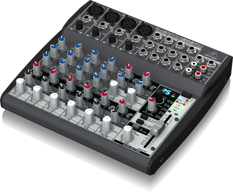 BEHRINGER 1202FX - микшер,4 микр. предусил.,8 линейных входов,24-битный эффект-процессор купить в prostore.me