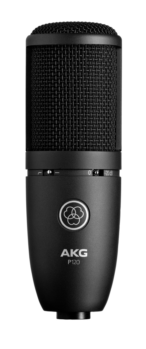 AKG P120 микрофон конденсаторный кардиоидный, мембрана 2/3`, 20-20000Гц, 24мВ/Па