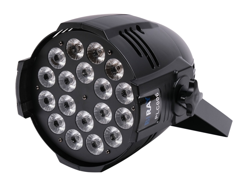 картинка PLC006 Светодиодный прожектор, RGBWAUV 18х12Вт, Bi Ray от магазина prostore.me