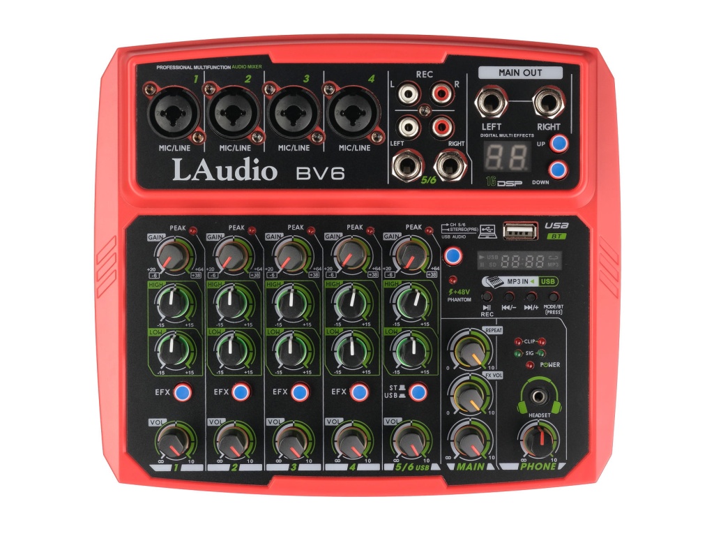 BV6 Микшерный пульт, 6 каналов, LAudio купить в prostore.me