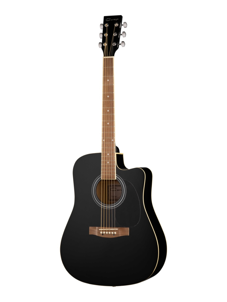 F601-BK Акустическая гитара, с вырезом, черная, Caraya купить в prostore.me