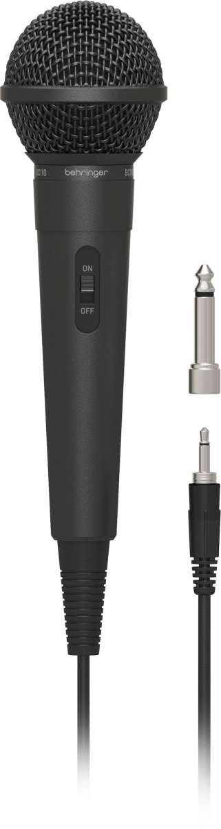 BEHRINGER BC110 - динамический вокальный микрофон с кнопкой, 80 Гц - 16 кГц, 600 Ом импеданс, чувст. купить в prostore.me