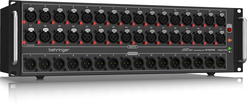 BEHRINGER S32 - стейджбокс для цифровых микшеров, 32 входа, 16 выходов